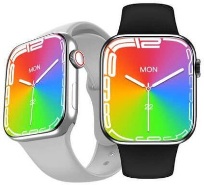 WEARFIT HW7 Max 1.99"Premium Curved Display Bluetooth5.0 Calling Smartwatch(Black Titanium Strap, Free Size)
