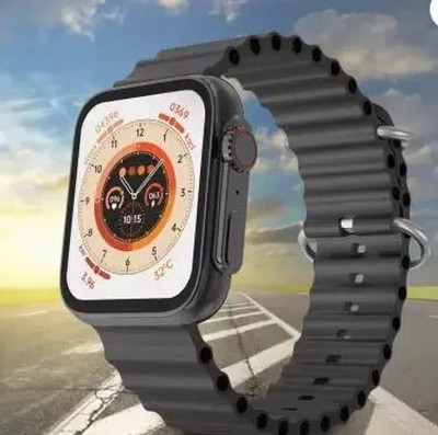 TECHIO T800 ULTRA Smart Watch No sim card Opetion Smartwatch NO sim card Smartwatch(black Strap, FREE)