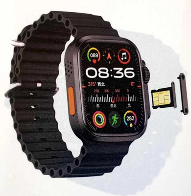 Ababil T800 ULTRA Smart Watch No sim card Opetion Smartwatch NO sim card Smartwatch(black Strap, Free Size)