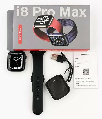 nxntron i8 pro max calling and sport tracking crown working smartwatch Smartwatch(Black Strap, 44)