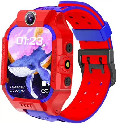 Melbon 3G Stylist Kids watch with GPS Real time Tracker full safety for 7-12 Year Child Smartwatch(Red Strap, 2 Inch Big Display)