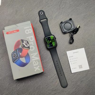 NIKHILX i8 Pro max Smartwatch(Black Strap, For All)