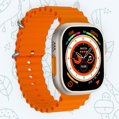 KadWaniya T800 Ultra Smart Watch With bluetooth calling Smartwatch(Orange Strap, 49MM)