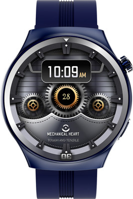 itel Alpha PRO Smartwatch BT Calling, 1.43 AMOLED Display, IP68 Waterproof Rating Smartwatch(Midnight Blue Strap, Free Size)