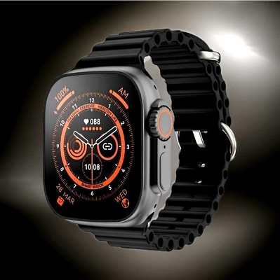 Affanees T900 Ultra Big Smartwatch Wireless Charging Multi-Spor T23 Smartwatch(Black Strap, Free Size)