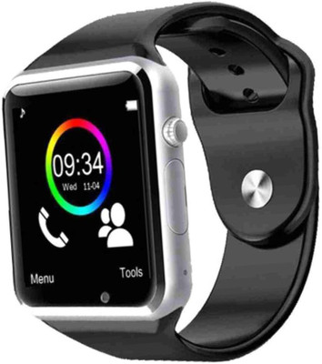 Hayyo A1 Smart Watch - Support Bluetooth, Voice Calling, SIM, Memory Card, Camera Smartwatch(Black Strap, Free Size)
