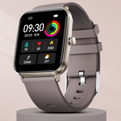 Fire-Boltt Ninja Calling Pro Plus 46.5mm (1.83) Display Bluetooth, AI Voice Smartwatch(Cinnamon Slate Strap, Free Size)