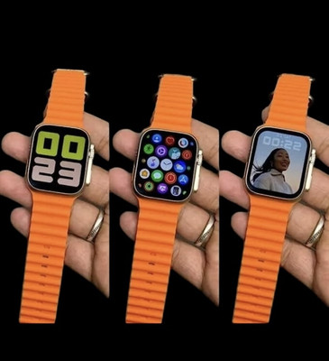 SHIVTAPI T800 Ultra Smartwatch(Orange Strap, FREE SIZE)