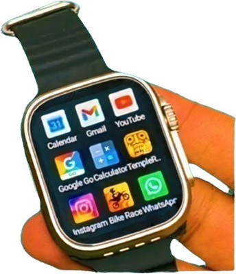 BEST BOOST T800 Ultra Pro Edition smart watch with WiFi GPS SIM card 4G T35 Smartwatch(Black Strap, Free Size)