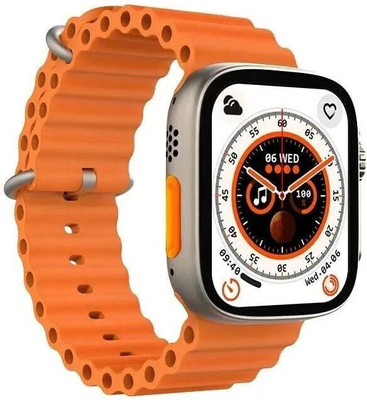 Ikhodal T800 Ultra 4G Network Smartwatch(Orange Strap, Free Size)