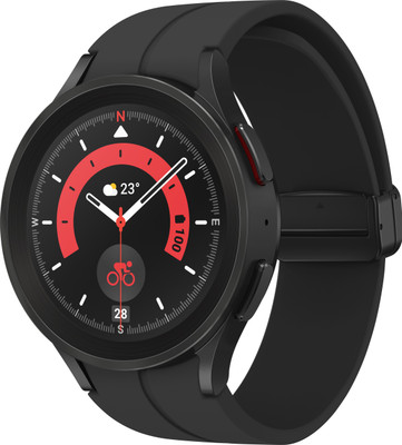 SAMSUNG Galaxy Watch 5 Pro (Black Titanium Strap, Free Size)