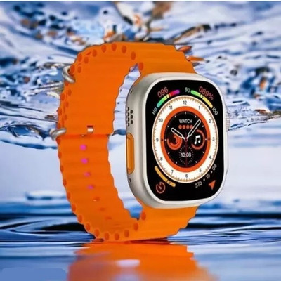 TechElectro T800 Ultra Smart Watch Series 8 For Men & Women Smartwatch(ORANGE Strap, Free Size)