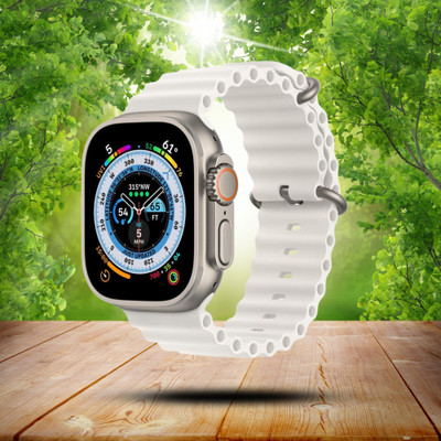 Truxo T10 Ultra White Smartwatch 72H Mega Battery Turbo Charge 44mm Smartwatch(Orange Strap, Free)