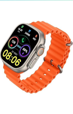 wipix T900 ultra Full screen Smart Watch Series 8 For Men & Women Bluetooth calling Smartwatch(ORANGE Strap, Free Size)