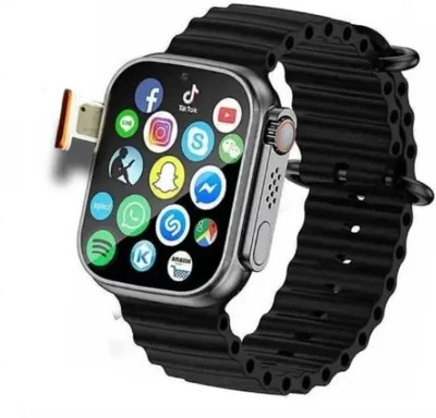 Vinayak T800 Ultra Honeycomp Edition smart watch with WiFi GPS T800 4G S8 Smartwatch(Black Strap, Free Size)