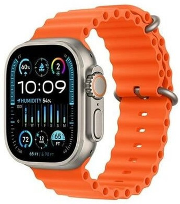 editon New T800 ultra -A 4G Smart Watch with wireless charger S8 ultra Smartwatch(Orange Strap, For all)