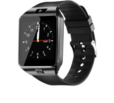 markif DZ09 SMART WATCH WITH 4G SIM CARD SUPPORT WITH 2 BATTERY(BLACK) Smartwatch(Black Strap, Universal)