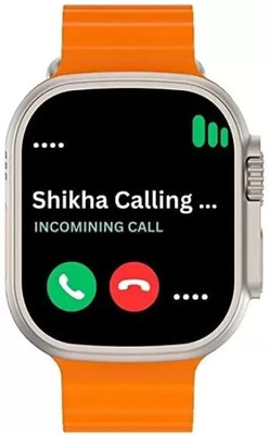 Ghostcreation Ultra smartwatch T800 OG pro BT Calling 1.78 HD Smartwatch Smartwatch(ORANGE Strap, T800 Ultra with WiFi GPS 4G W27)