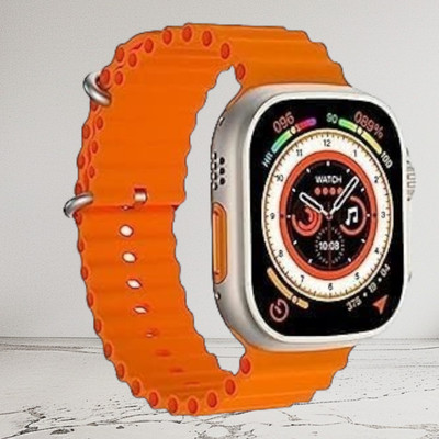 KadWaniya T800 Ultra Smart Watch With bluetooth calling Smartwatch(Orange Strap, 49MM)