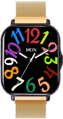 wear me Bluetooth Calling Smart Watch with 1.85'' TFT Smartwatch(Rose Gold Strap, Free)