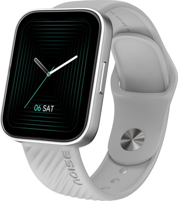 Noise Vision 2 Buzz with 1.7'' Always On Display, 100 sports mode, IP68 Rated Smartwatch(Silver Grey Strap, Regular)