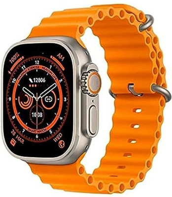 Satyam TRADERS T800 Ultra Smart Watch 1.9” (48 mm) Display, Bluetooth Calling HD Smart Watch Smartwatch(Orange Strap, Free)