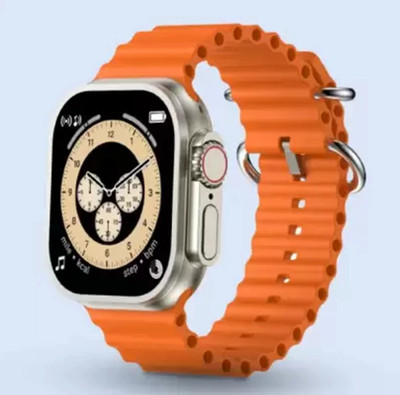 SEHUB T800 Ultra Honeycomp Edition smart watch with WiFi GPS SIM card 4G T68 Smartwatch(Orange Strap, Free Size)