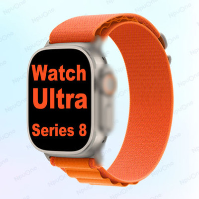 YAROH YUY_234Y_T800 ULTRA SMARTWATCH 1.9 HD DISPLAY WATCH SERIES 8 FOR MEN & WOMEN Smartwatch(Orange Strap, Free)