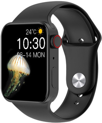 DOPEWOPE T500 Ultra Smartwatch With Bluetooth Calling & Additional Features Smartwatch(Black Strap, Free Size)