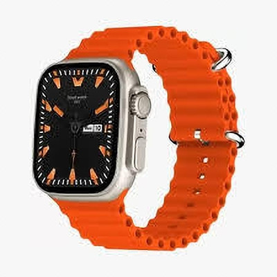 FGMNE New 2024 T800 Ultra Smartwatch Smartwatch(Orange Strap, Free Size)
