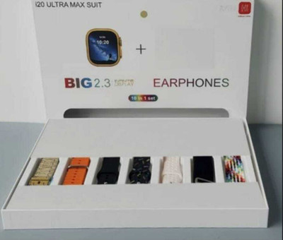 EVAAENTERPRISES Smartwatch with Earbud Combo 7 in 1 Smartwatch(Multicolor Strap, free)