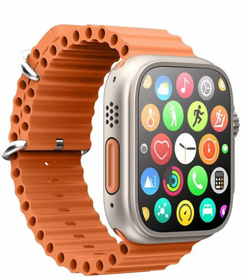Smart Fitness Ocean Band Ultra Smartwatch With luetooth Calling Smartwatch(Orange Strap, Free)