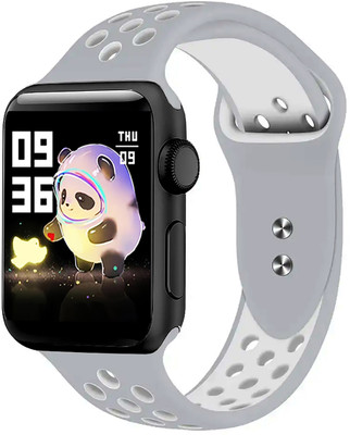 Time Up Sports Strap Cartoon Dials,BT Call,Music Player,Finess Features 7-17 Years Kids Smartwatch(Gray Titanium Strap, M)