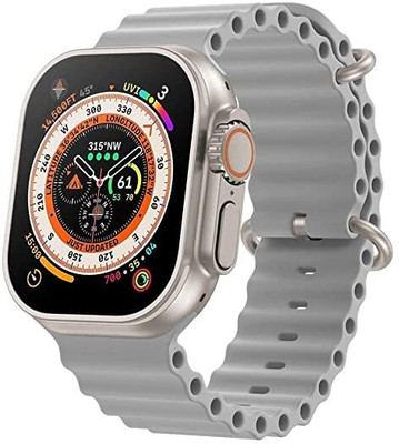 SGG T800 Series 8 Ultra Smart Watch HD 1.99 Inch Display Bluetooth Calling Smartwatch(Grey Strap, 49)