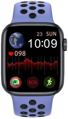 SuviTime New Premium Unisex W26 Plus Smartwatch(Navy Blue Strap, Free Size)
