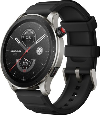 Amazfit GTR 4 Smartwatch(Black Strap, Free Size)