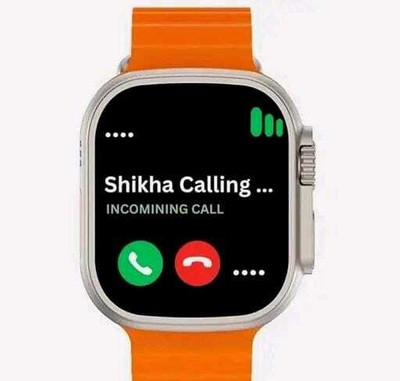 zdea T800 SMARTWATCH with 1.99 INCH Infinite Display ORANGE Smartwatch(ORANGE Strap, FREE SIZE)