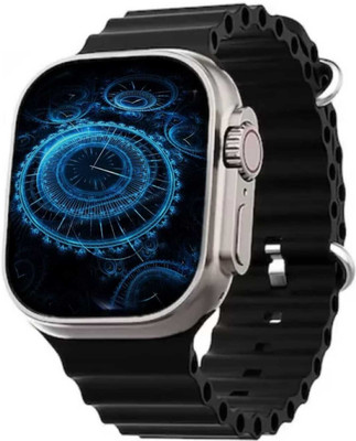 MNM T800 Ultra Smart Watch fitness watch Smartwatch(BLACK Strap, Free Size)