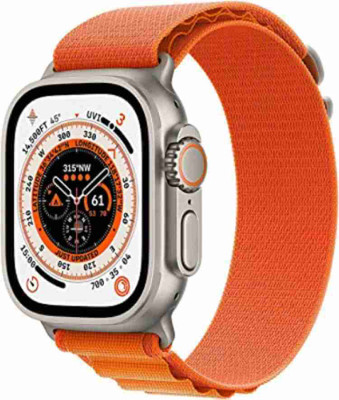 Yash Enterprises NMM_468A_T800 ULTRA SMARTWATCH 1.9 HD DISPLAY WATCH SERIES 8 Smartwatch(Orange Strap, Free)