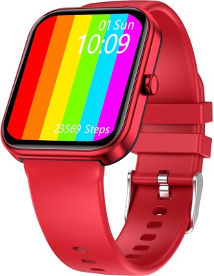 Fire-Boltt Wonder 1.8" Bluetooth Calling Smart Watch with AI Voice Assistant & Calculator Smartwatch(Red Strap, Free Size)