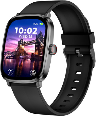 beatXP Era 2.01'' Super Retina AMOLED Display, 1000 Nits, BT Calling & IP68 Smartwatch(Electric Black Strap, Free Size)