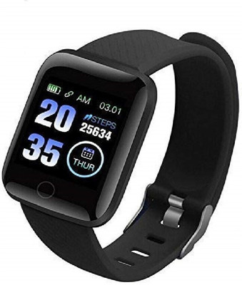 VIGIL ID116 Smartwatch(Black Strap, FREE)