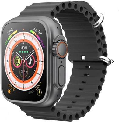 MSO T900 Ultra 2.09 Infinite Display Free black strap Smartwatch(Black Strap, Free)