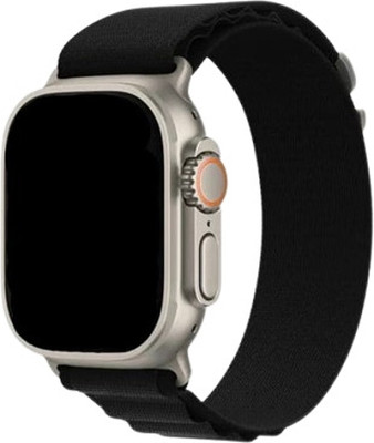 CLUBCLASSY T900 Ultra Calling Smart Watch Stainless Steel Body Heart Rate for Men and Women Smartwatch(Black Strap, alpine loop)