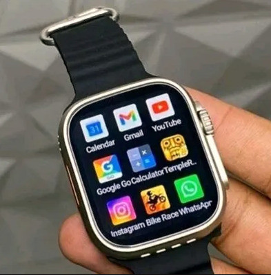 ROCK TOUCH T800 Ultra Pro Edition smart watch with WiFi GPS SIM card 4G T35 Smartwatch(Black Strap, Free Size)