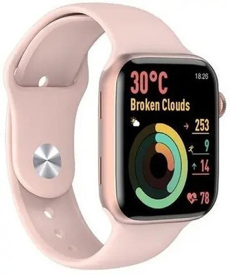 Melbon I8 Pro Smart Watch Series 8 with multiple Features Smartwatch for Men & Women Smartwatch(Pink Strap, 1.69)