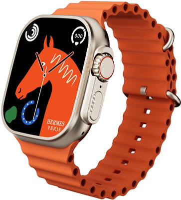 I Kall W7 Smartwatch(Orange Strap, Free size)