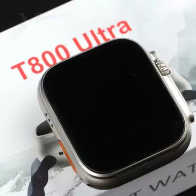 WeRock T800 ultra Premium Series 8 BT Calling Multiple Sports Modes L35 Smartwatch(Orange Strap, free size)