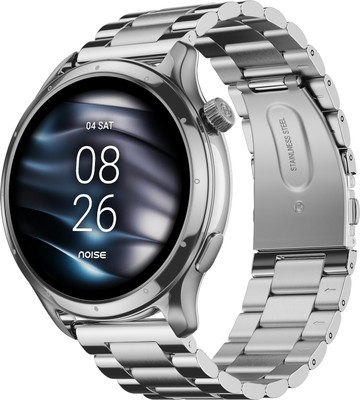 Noise Mettle 14” Display, Stainless Steel Finish With Metal Strap, Bluetooth Calling Smartwatch For Rs. 1999 @ 75% off
