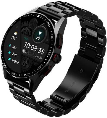 fire boltt Invincible Plus-1.43"AMOLED Display TWS Bluetooth Calling Stainless Steel Design Smartwatch
